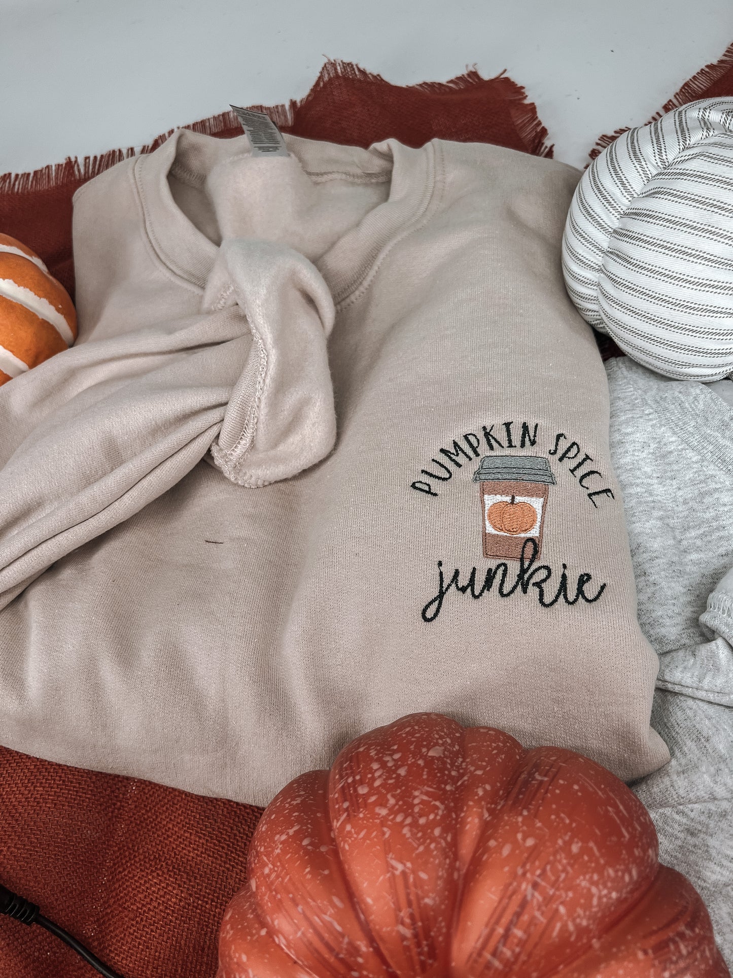 Pocket Pumpkin Spice Junkie Crewneck